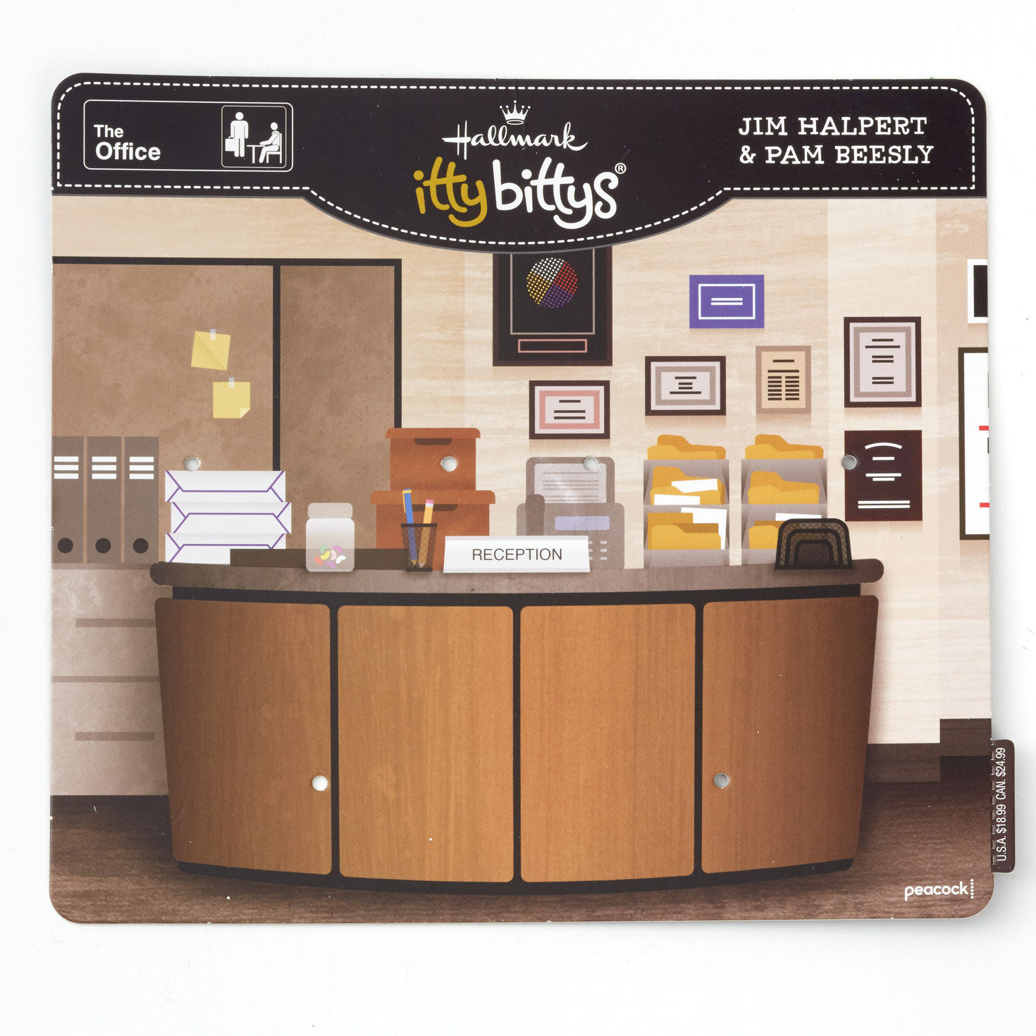 itty bittys&reg; The Office Jim and Pam Plush, Set of 2, , large image number 6