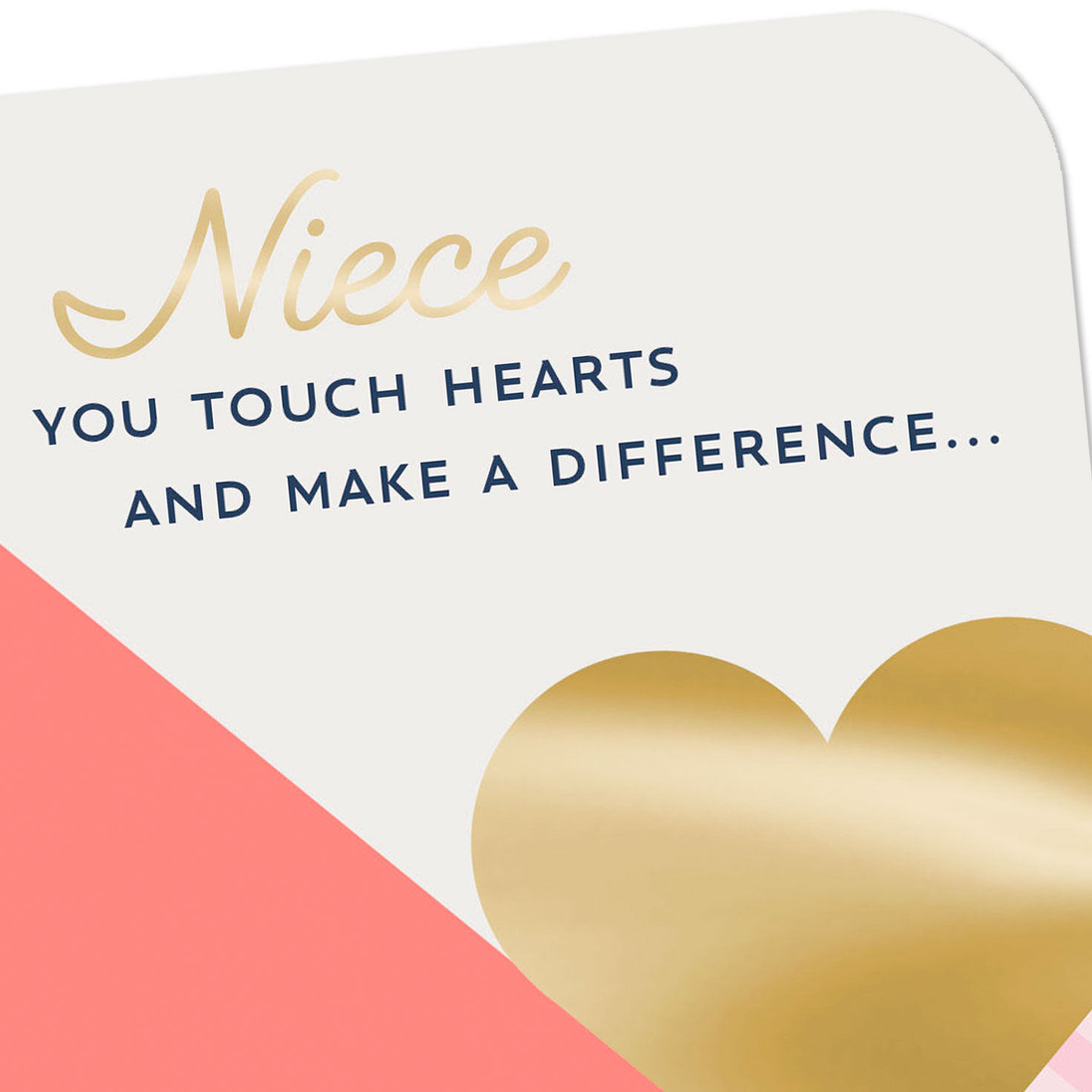 Modern Hearts Mother's Day Card for Niece Card Front Detail image number 5