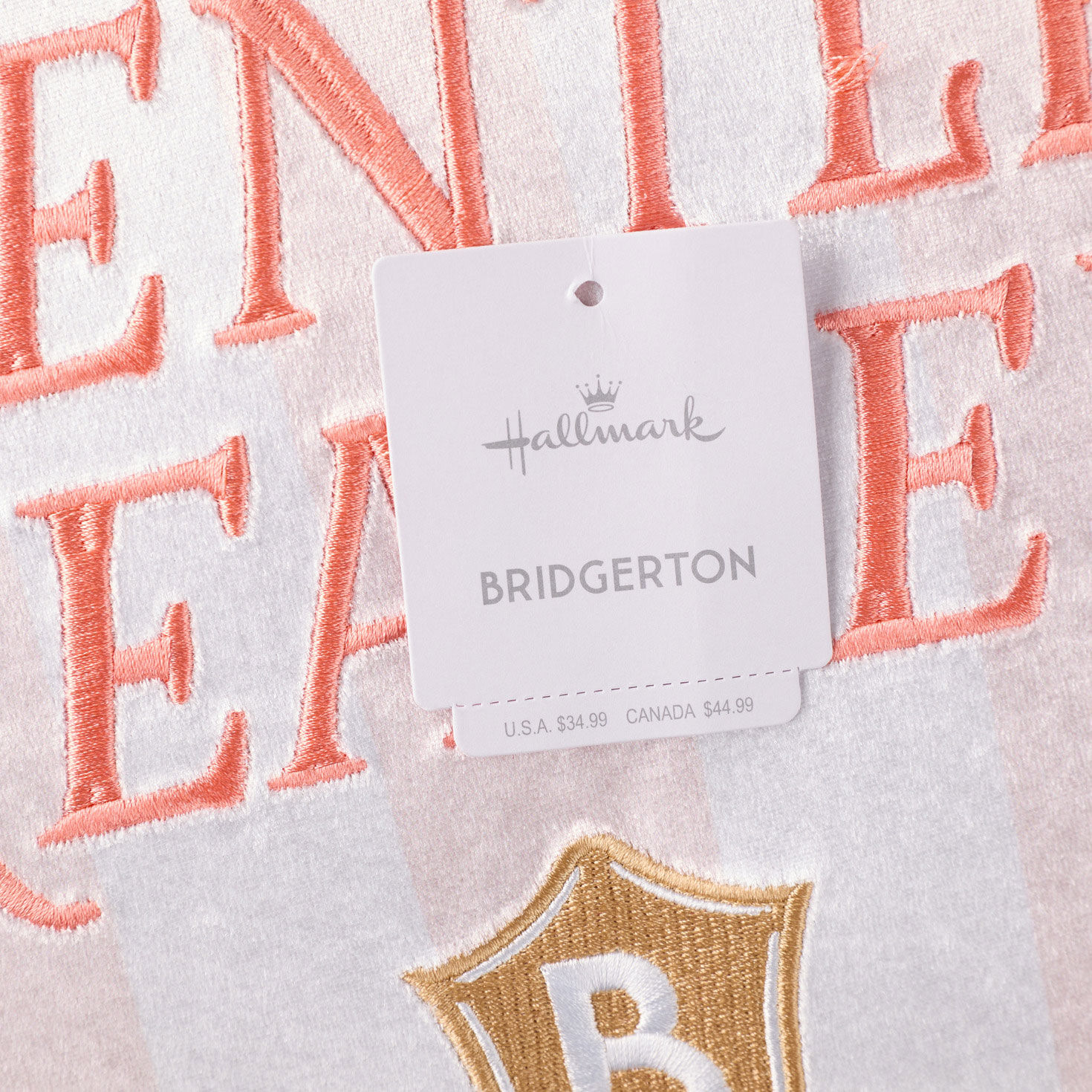 Bridgerton Dearest Gentle Reader Throw Pillow, 18x18, , large image number 6