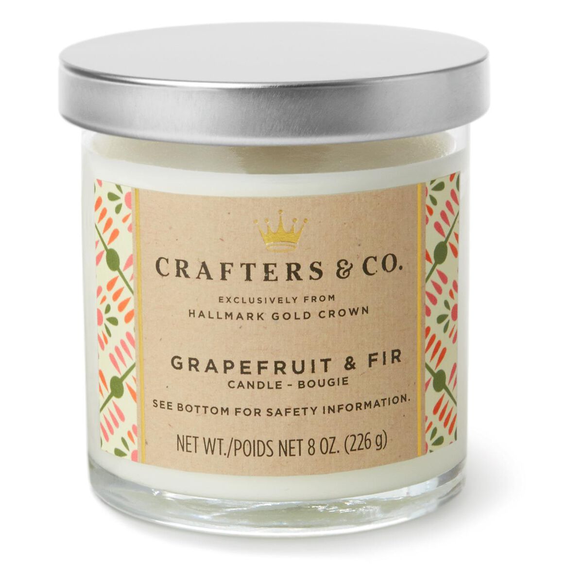 Grapefruit and Fir Glass Jar Candle, 8 oz Candles Hallmark