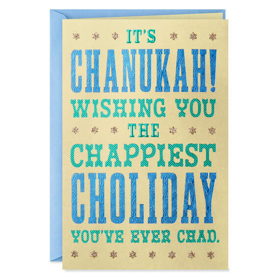Chappy Chanukah Funny Hanukkah Card, , large image number 1