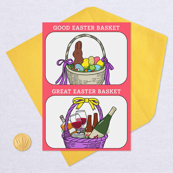 Treat Yourself Easter Basket Funny Easter Card, , large image number 5