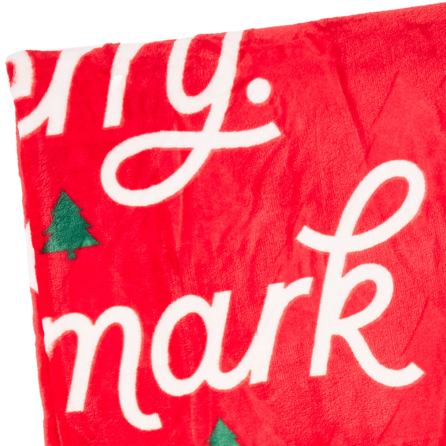 Comfy Cozy Merry Hallmark Channel Plush Blanket upclose detail image number 4