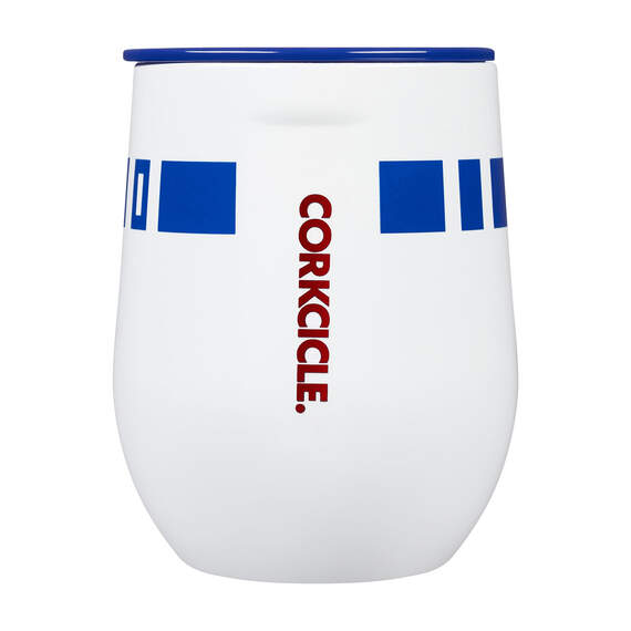Corkcicle Star Wars R2-D2 Stainless Steel Stemless Wine Glass, 12 oz.