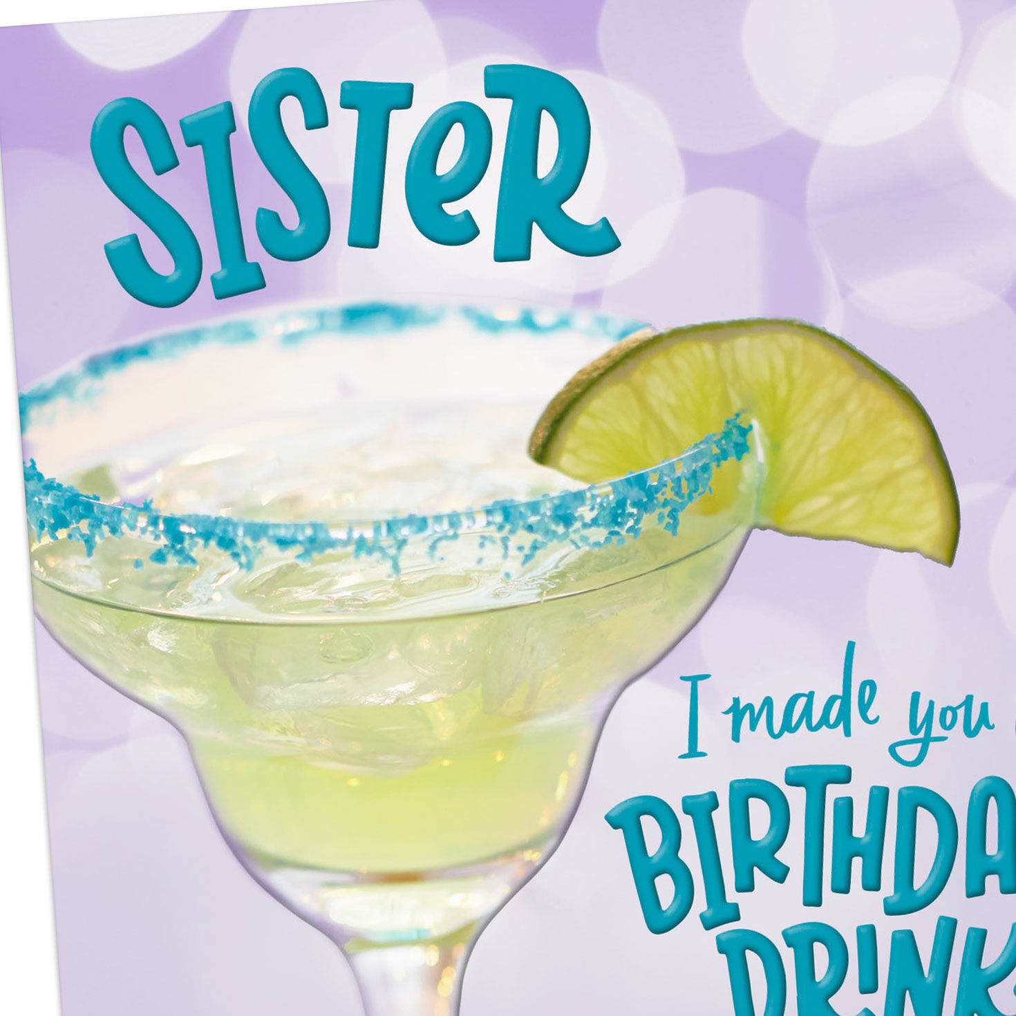 Made You a Drink You'll Love Funny Birthday Card for Sister, , large image number 4