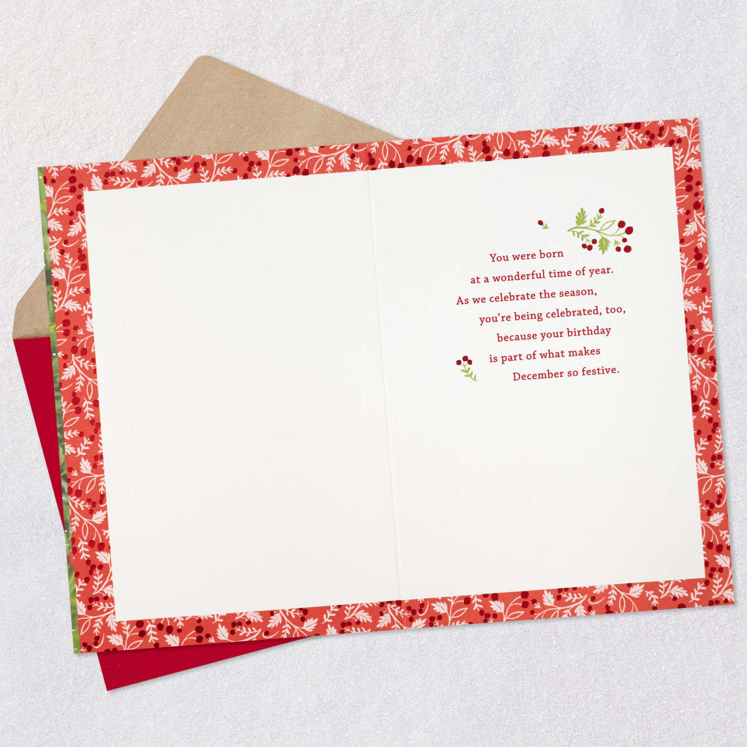 Celebrating the Season and You December Birthday Card, , large image number 3