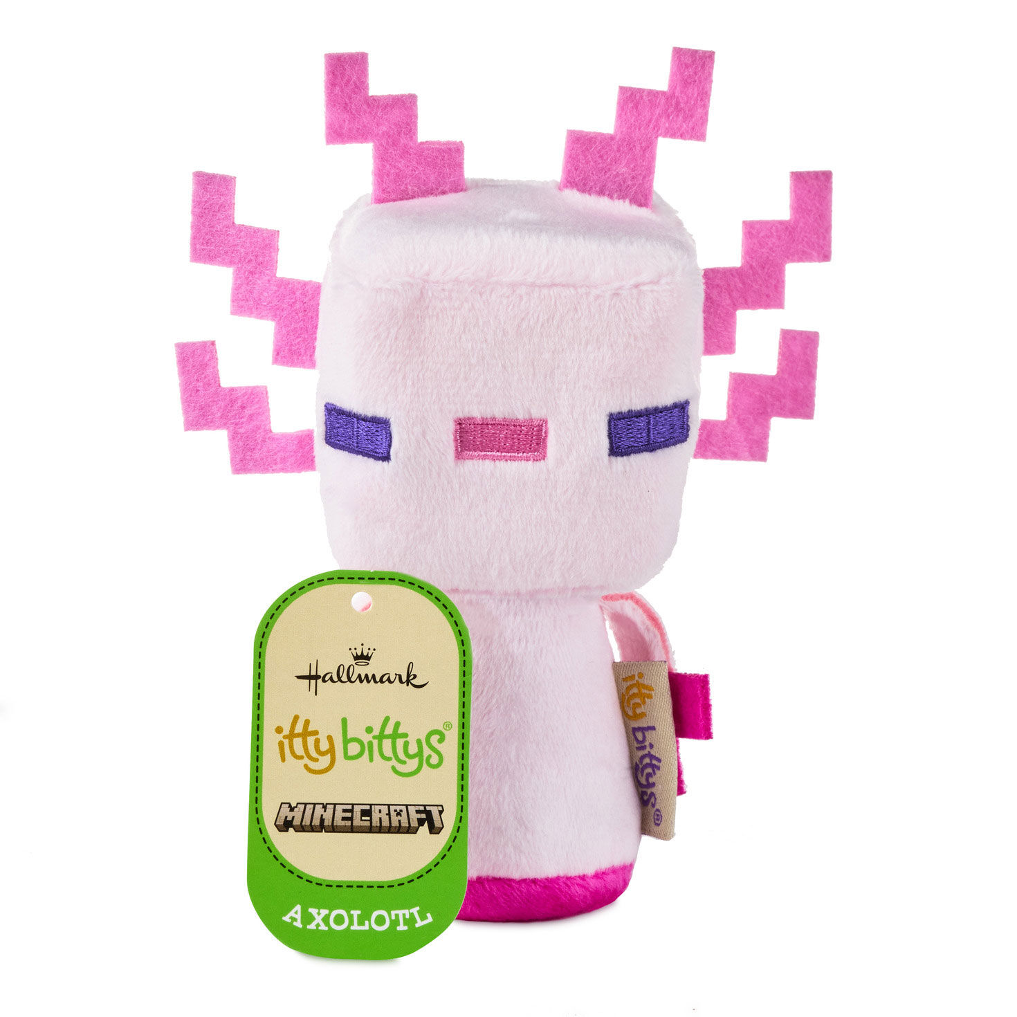 Minecraft Axolotl Plush itty bittys packaging image number 2