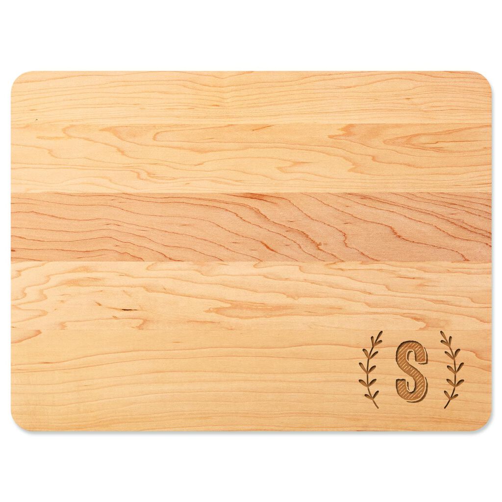 Single Monogram Home As Brand Personalized Wood Cutting Board Single Monogram Home As Brand Personalized Wood Cutting Board