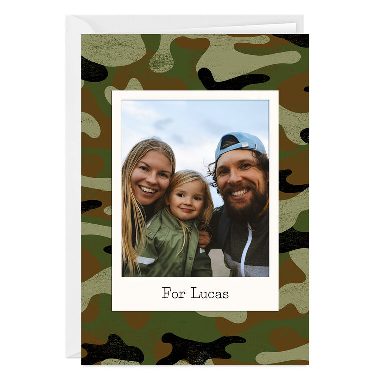 Camo Design Custom Card