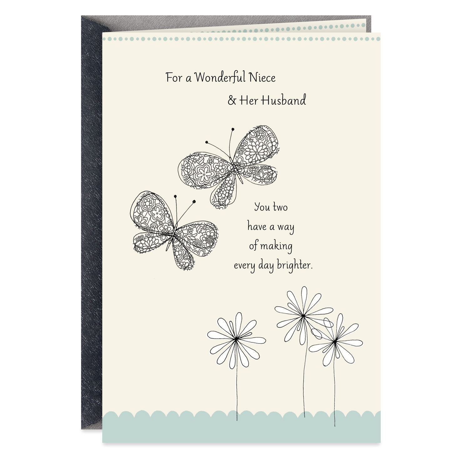 Butterflies Wedding Card For Niece Greeting Cards Hallmark