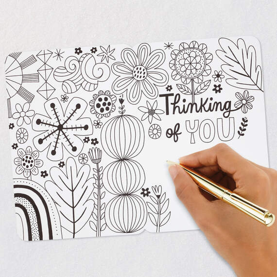 Crayola® Sending Sunshine Thinking of You Coloring Card, , large image number 6