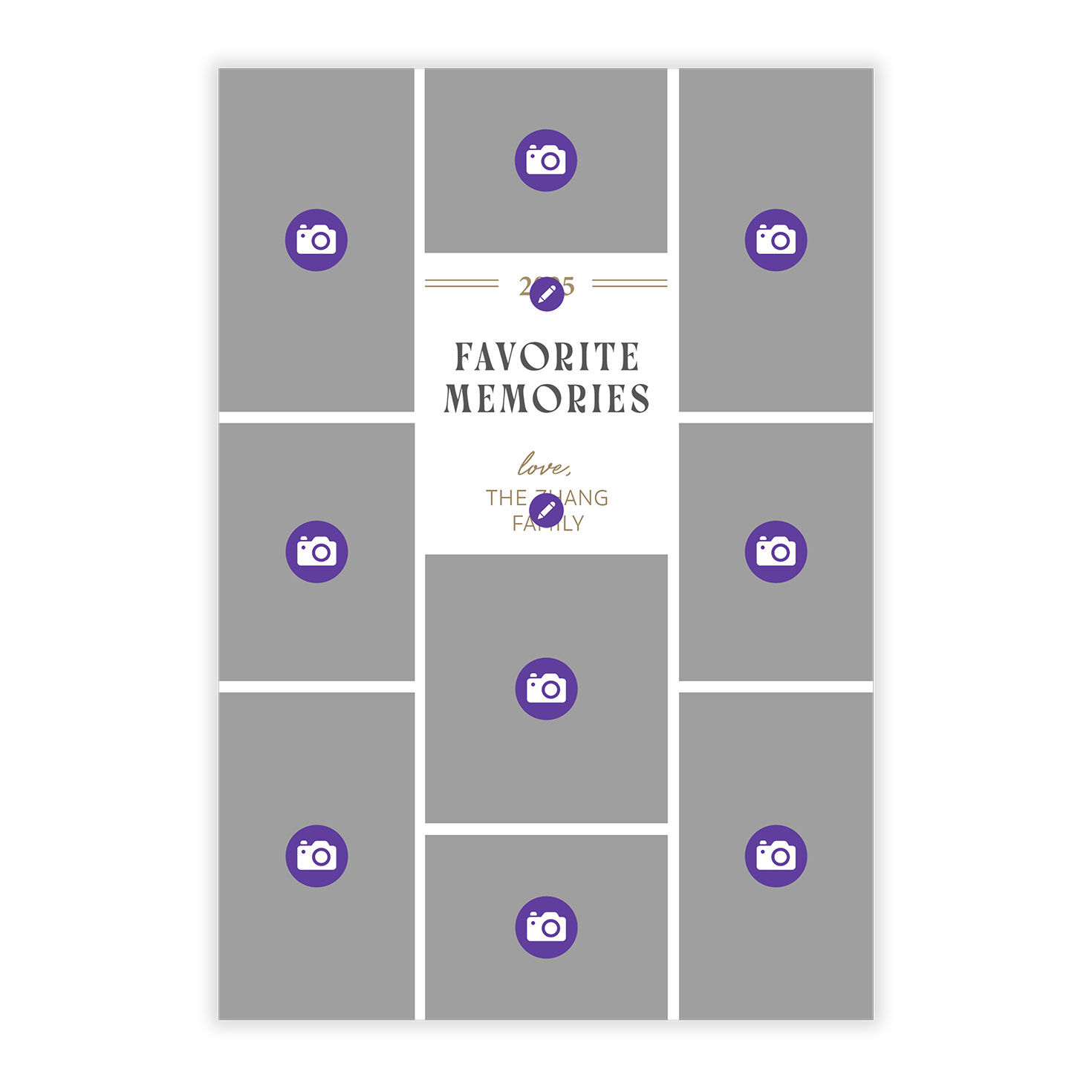 Favorite Memories Photo Collage Flat Holiday Photo Card - Photo Cards ...