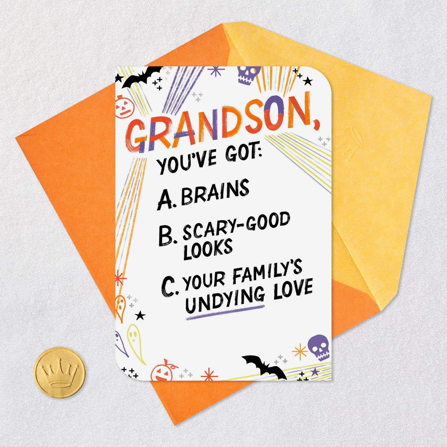 Halloween Quiz Halloween Card for Grandson for only USD 3.59 | Hallmark