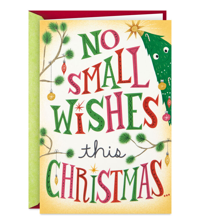 Tree-mendous Wishes Pop-Up Christmas Card