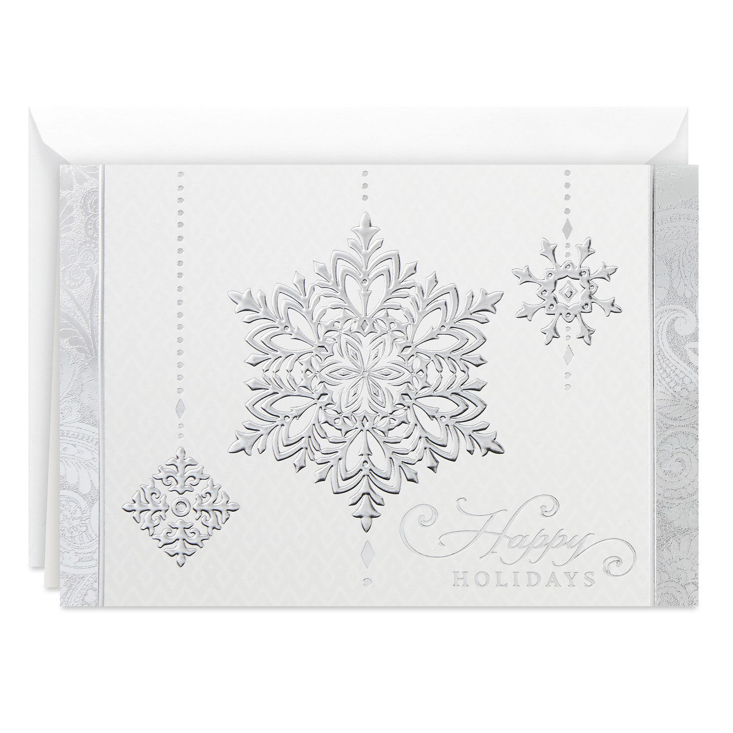 Silver Snowflakes Boxed Holiday Cards, Pack of 40 for only USD 15.49 | Hallmark