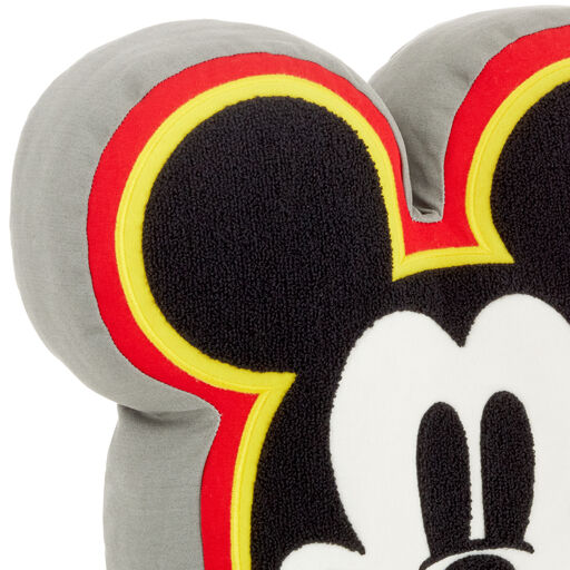 Disney Mickey Mouse Shaped Decorative Throw Pillow, 14x14, 