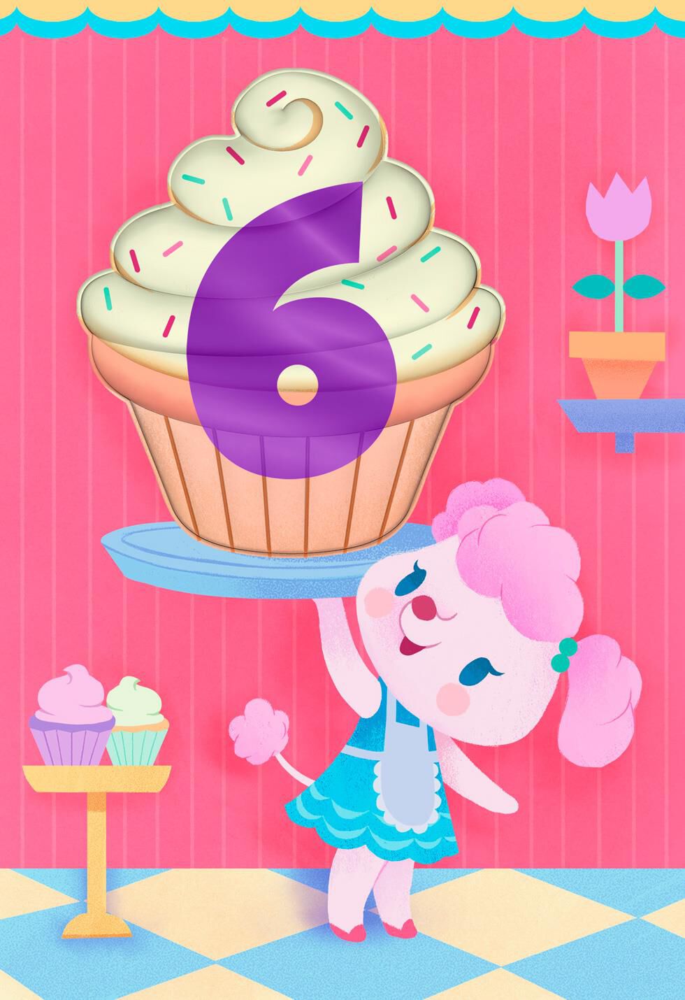 Very Own Brand of Sweetness 6th Birthday Card