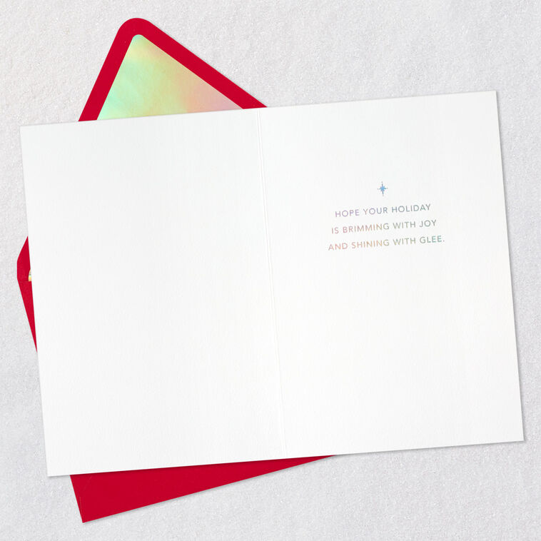 Disco Ball Santa Snowman Christmas Card, , large image number 3