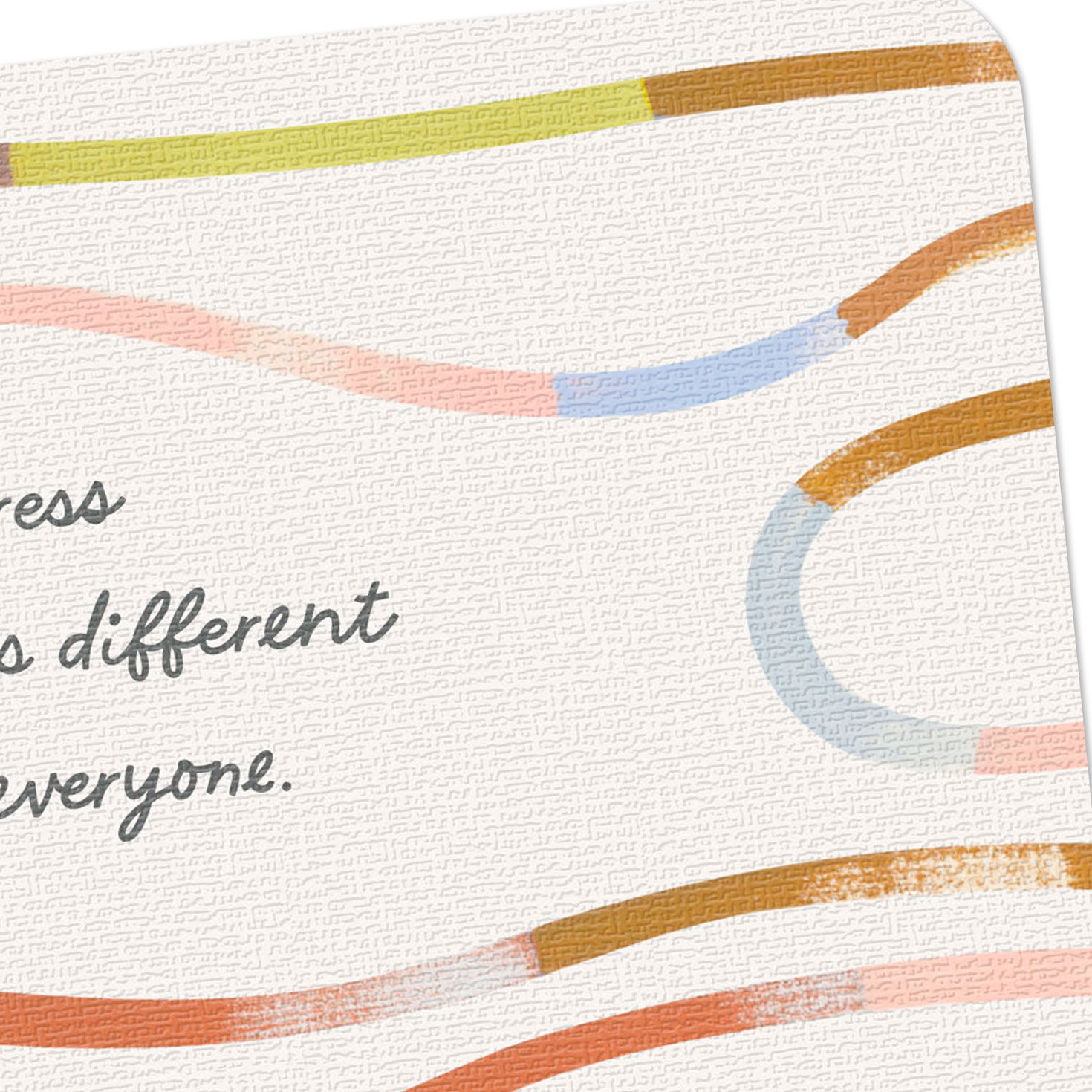 Multicolor Lines Recovery Support Get Well Card Card Front Detail image number 4