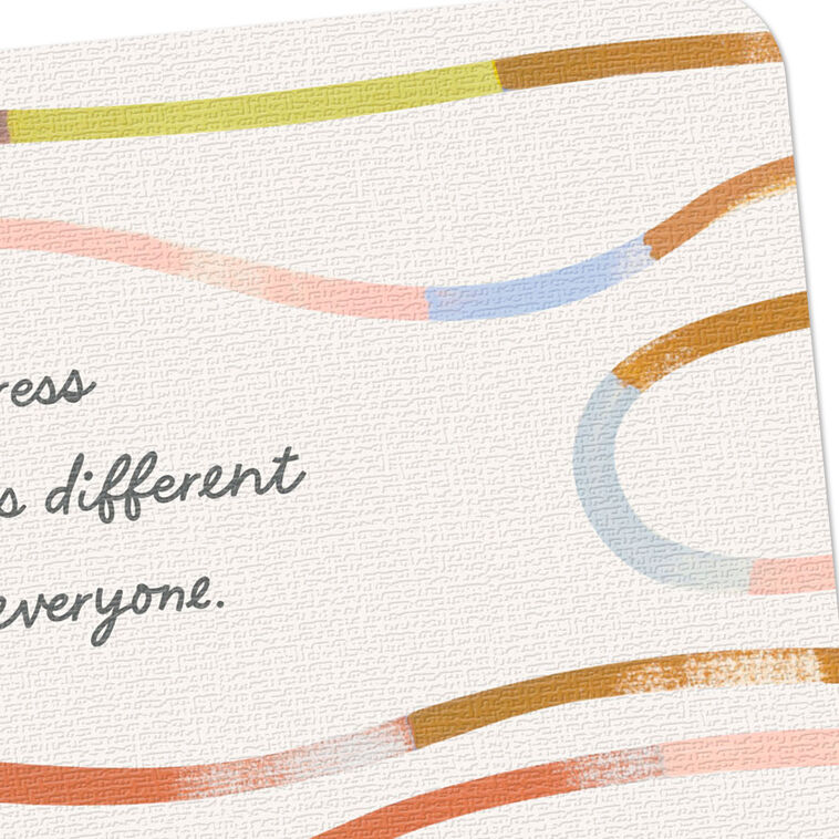 Multicolor Lines Recovery Support Get Well Card Card Front Detail image number 4