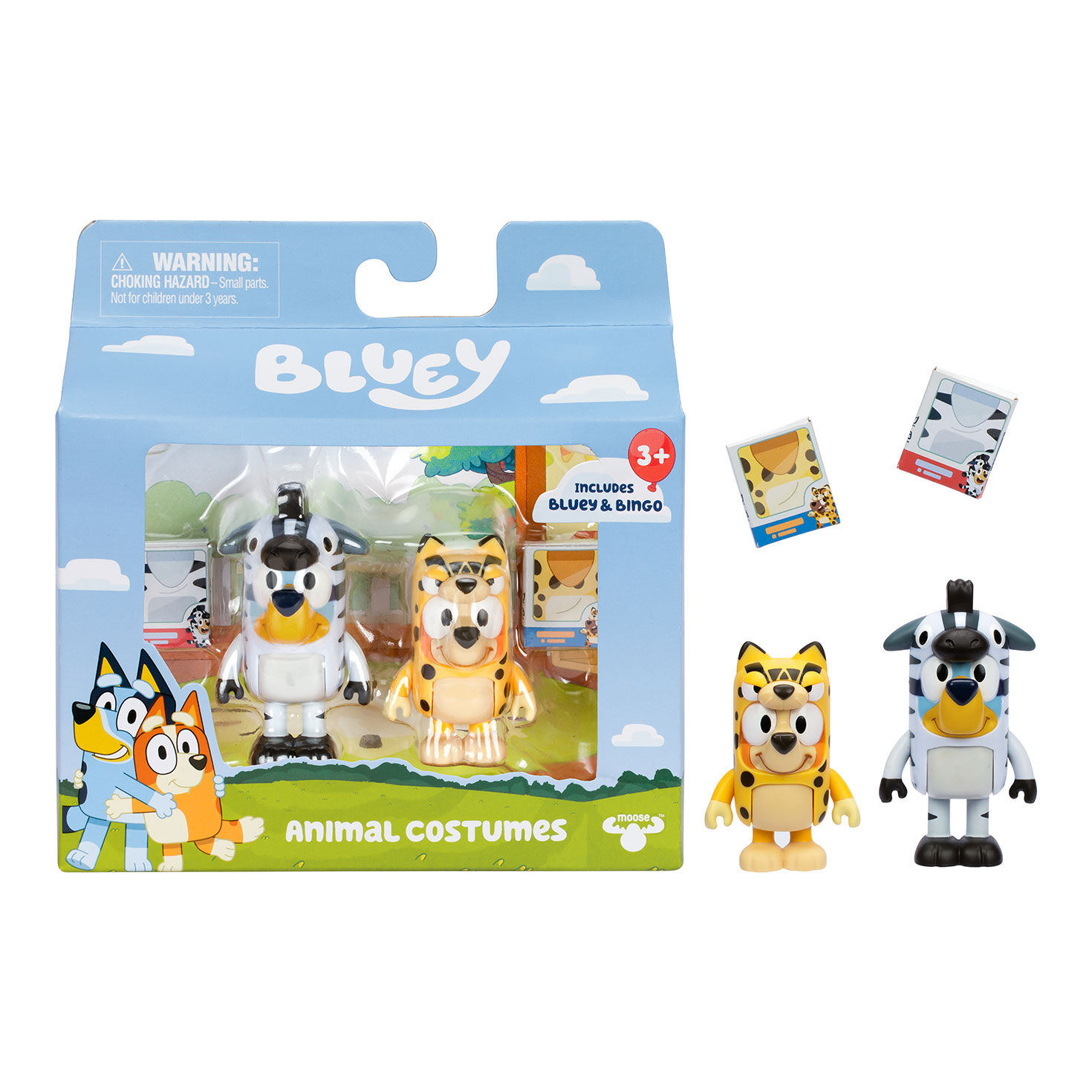 Bluey Toy Figures in Animal Costumes complete set image number 3