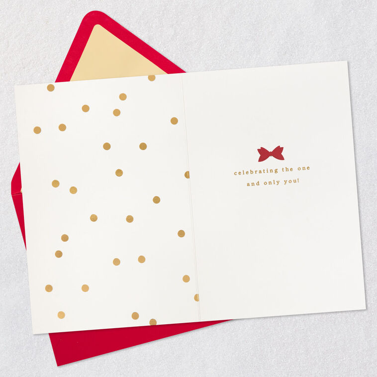 Minnie Mouse Outfit Birthday Card Open card with envelope image number 3