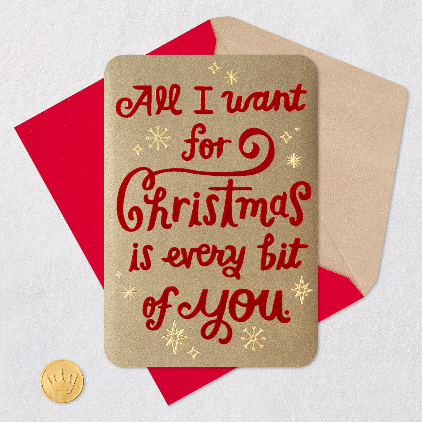 All I Want for Christmas Is You Romantic Christmas Card for only USD 6.59 | Hallmark