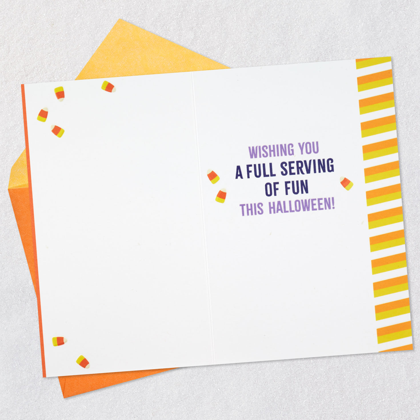 Peanuts® Snoopy and Woodstock Candy Corn Funny Halloween Card for only USD 3.29 | Hallmark