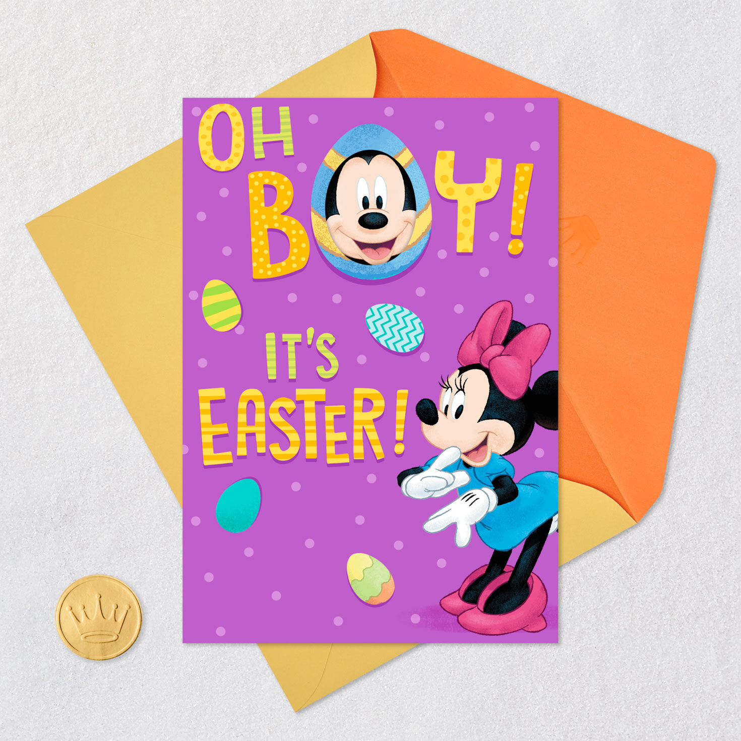 Disney Mickey and Minnie A Smile-a-Minute Happy Day Easter Card for only USD 3.99 | Hallmark
