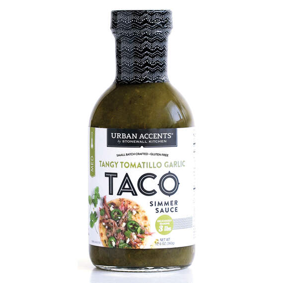 Urban Accents Tangy Tomatillo Garlic Taco Simmer Sauce, 12.6 oz.