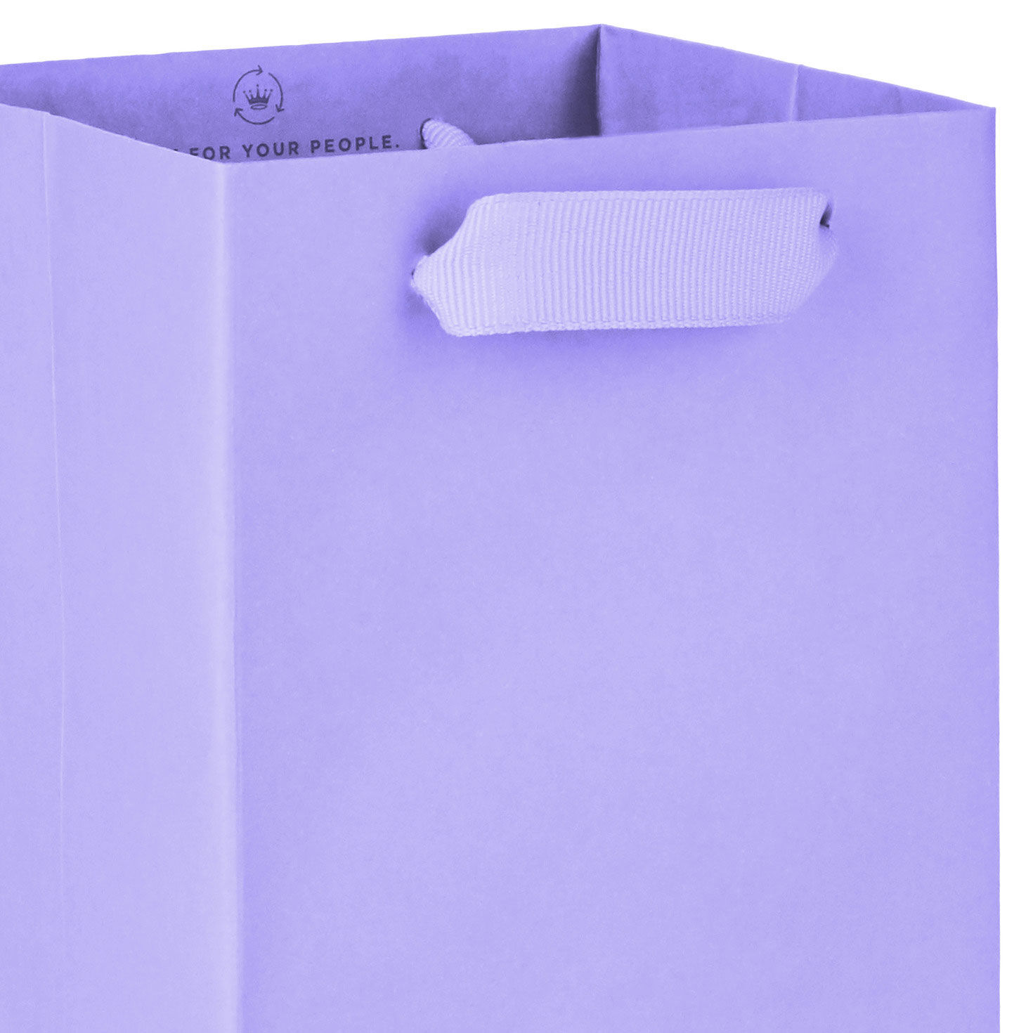 Lavender Wine Bottle Gift Bag handle detail image number 3