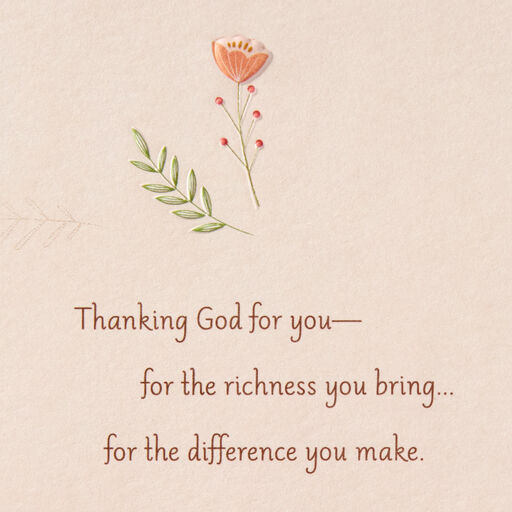 Foil Hummingbird Religious Friendship Card, 
