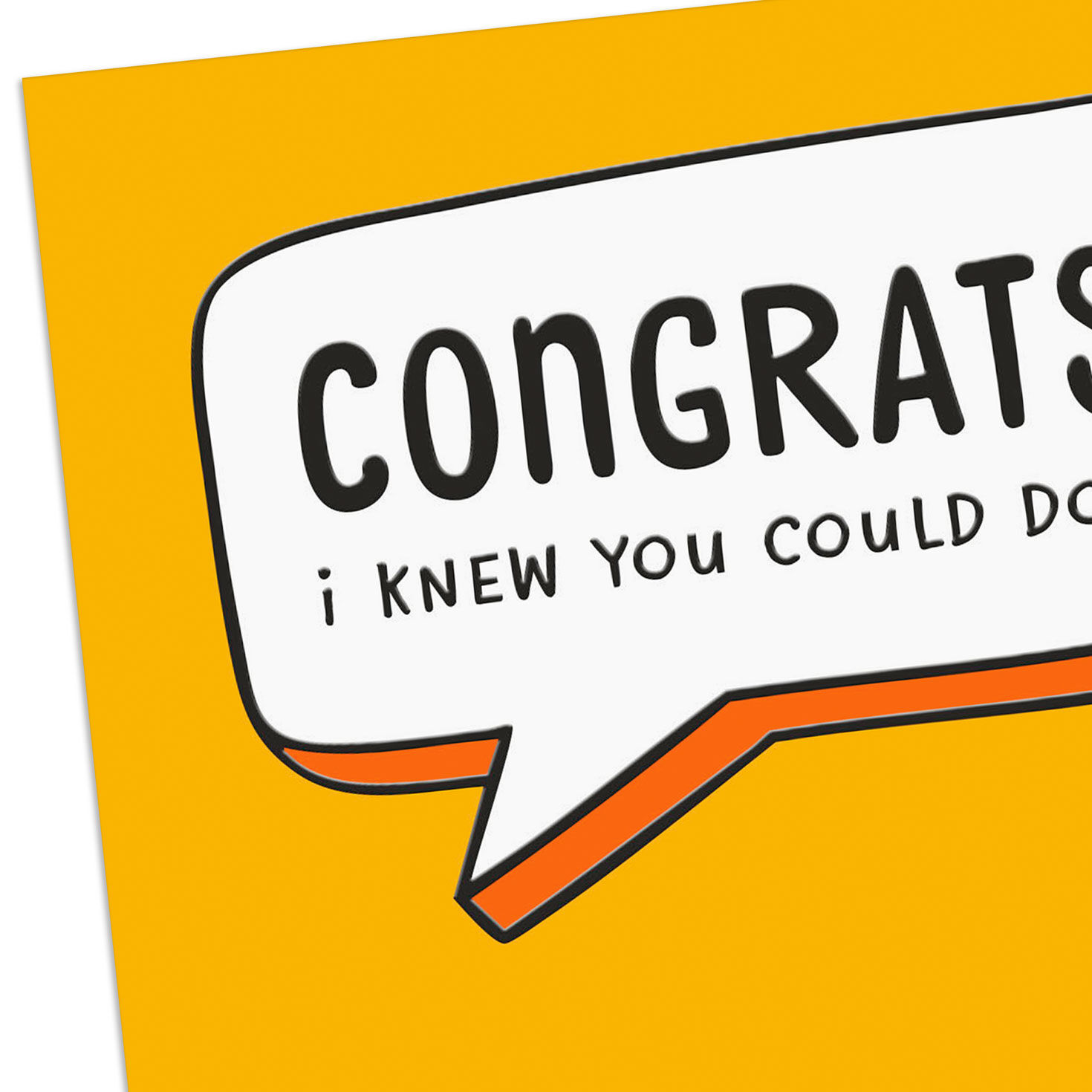 Word Bubble Funny Congratulations Card Card Front Detail image number 4