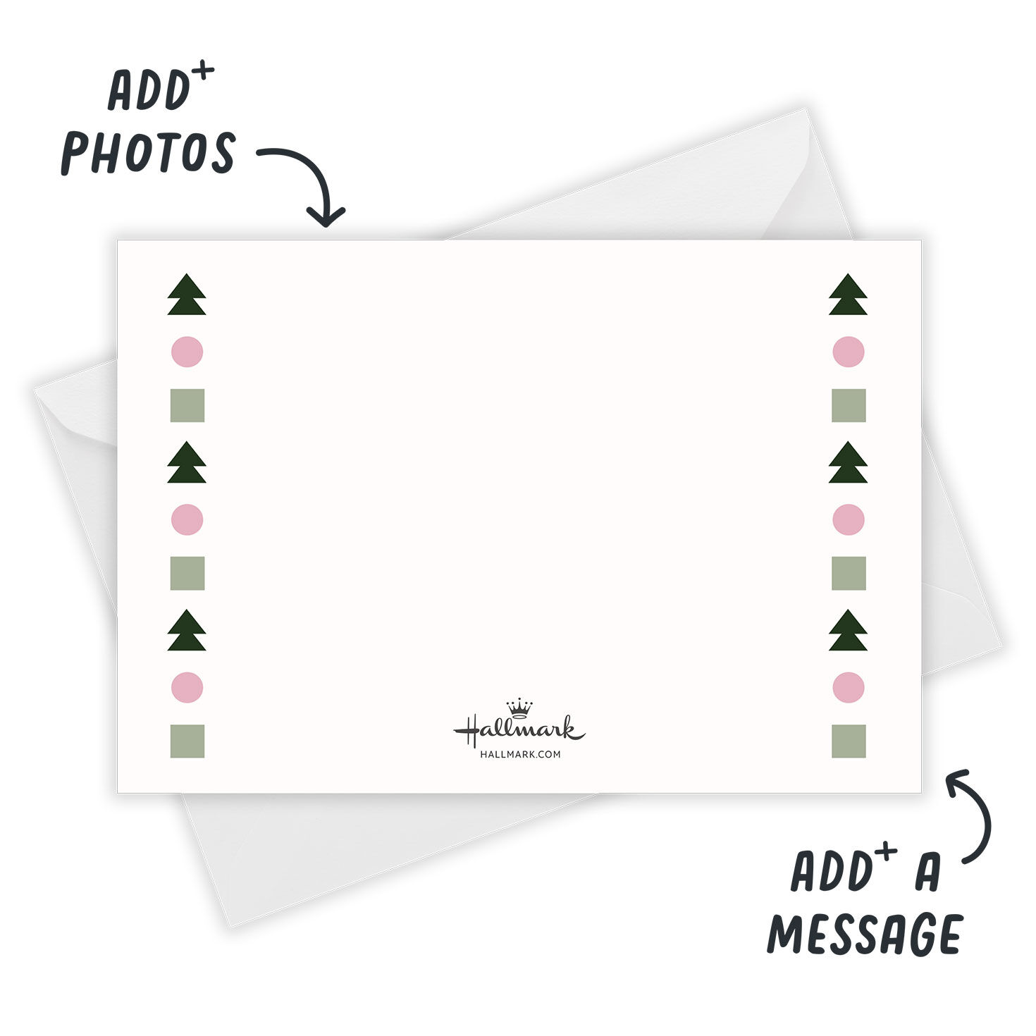 Festive Shapes Flat Christmas Photo Card, , large image number 3