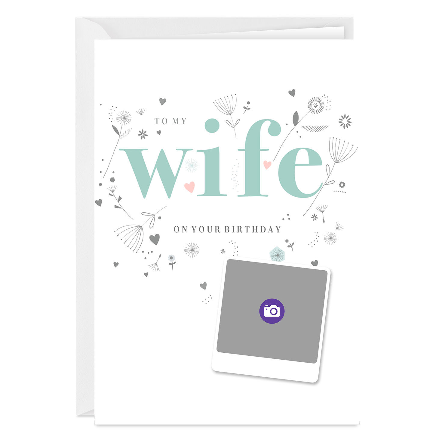 One-of-a-Kind Wife Custom Birthday Card, , large image number 3