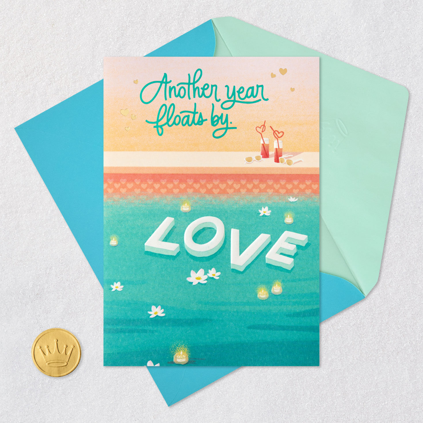 Another Year Floats By Anniversary Card, , large image number 5