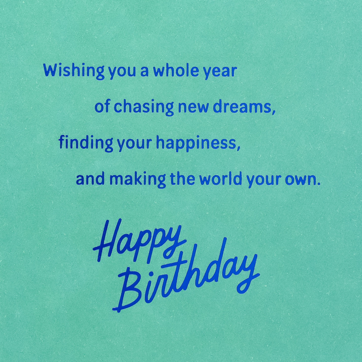 Black and Blue Neon Confetti 19th Birthday Card Sentiment image number 2