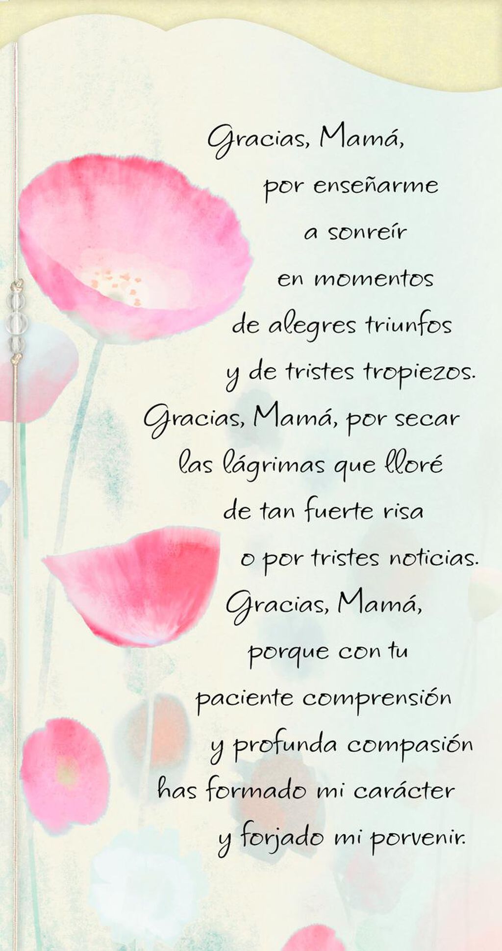 Thank You Mom Spanish Language Mother S Day Card Greeting Cards