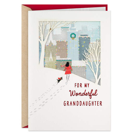 So Loved, So Proud Christmas Card for Granddaughter