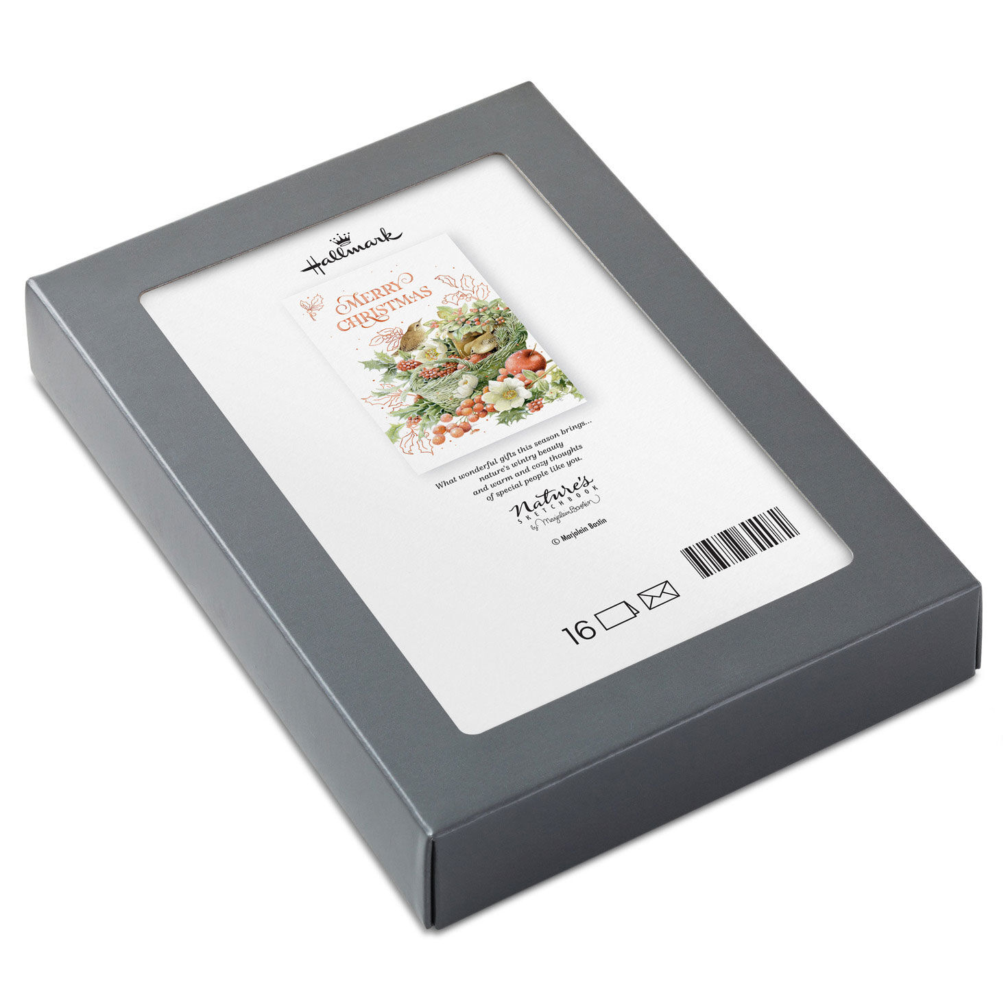 Marjolein Bastin Birds in Basket Christmas Cards, Box of 16