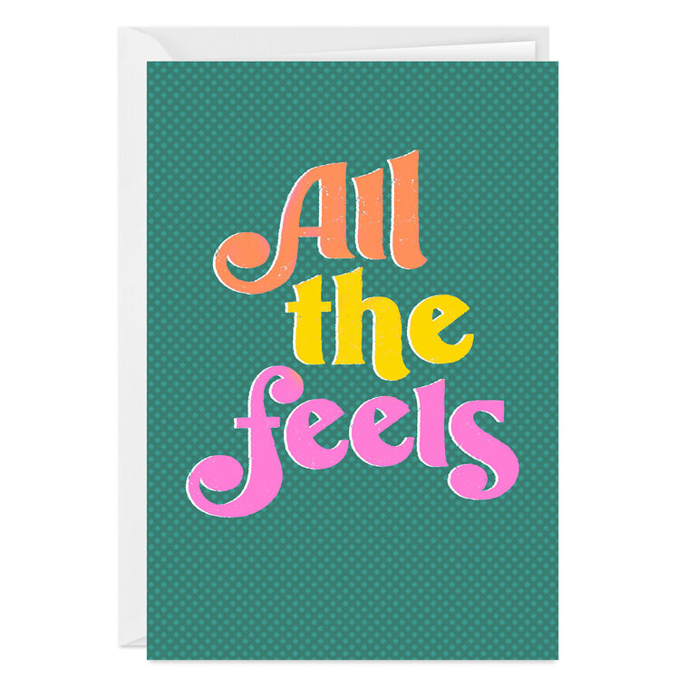 Retro All the Feels Custom Card
