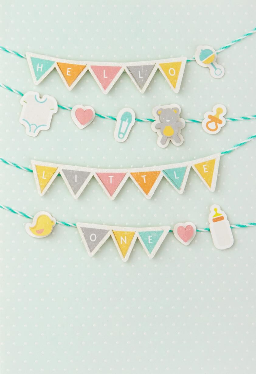 Hello Little One New Baby Card