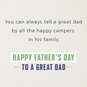 Live Love Camp Father's Day Card With Camping Decal, , large image number 2