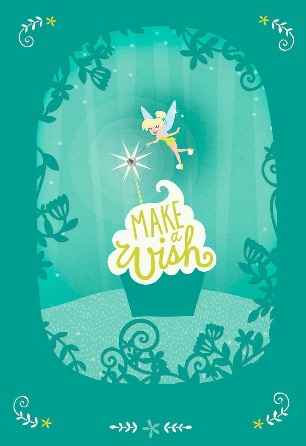 Make a Wish, Daughter Tinker Bell Birthday Card