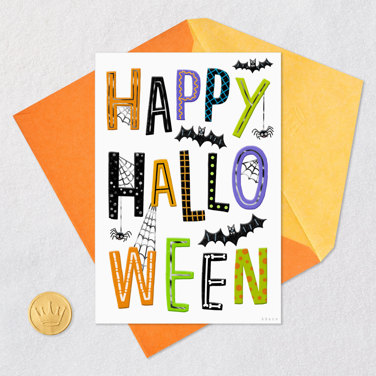 Bats, Spiders and Bones Halloween Card for only USD 3.99 | Hallmark