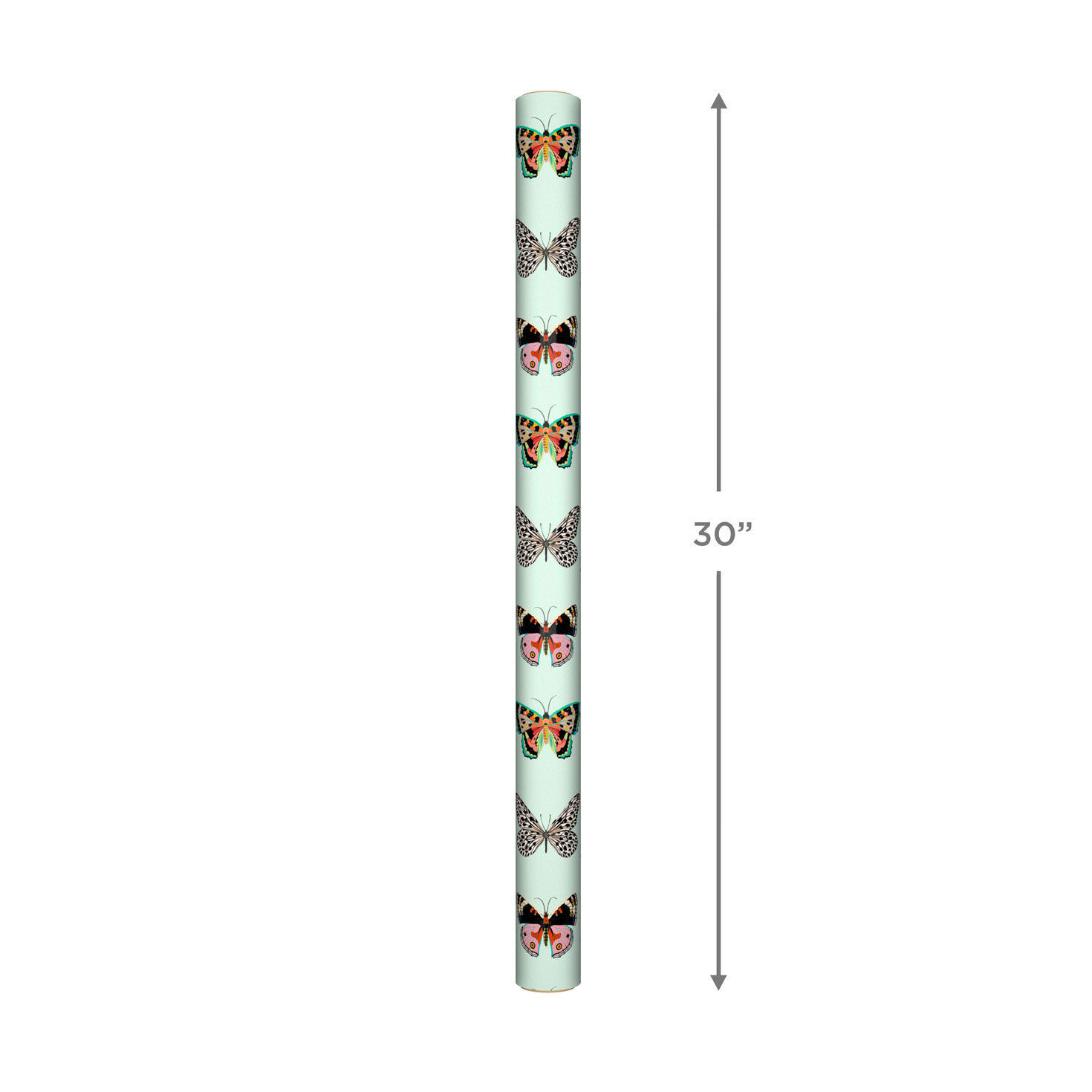 Butterflies on Mint Wrapping Paper, 20 sq. ft., , large image number 5