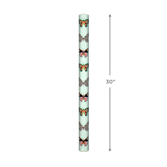 Butterflies on Mint Wrapping Paper, 20 sq. ft., , large image number 5