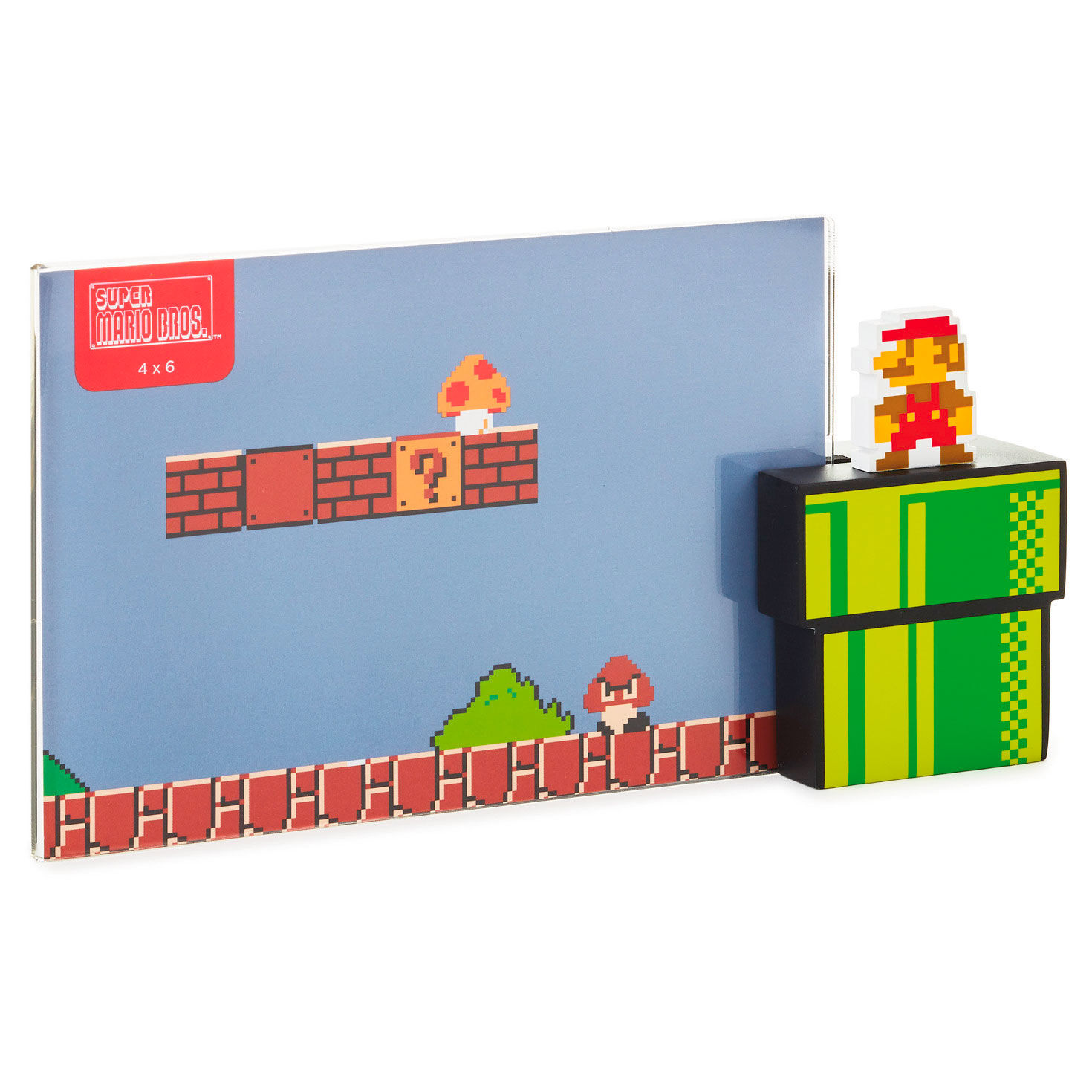 A Super Mario Bros. themed frame