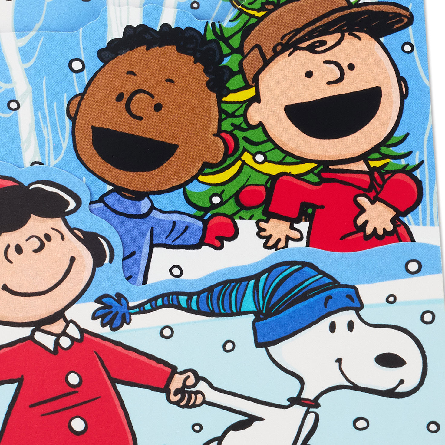 Peanuts Skate DaySpring Religious Christmas Cards Cover Detail image number 6