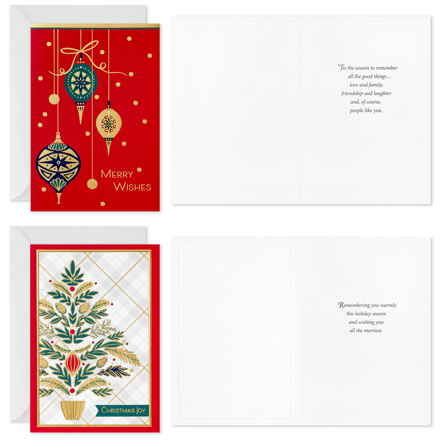 Classic Style Assorted Boxed Christmas Cards Card Front with Sentiment image number 5